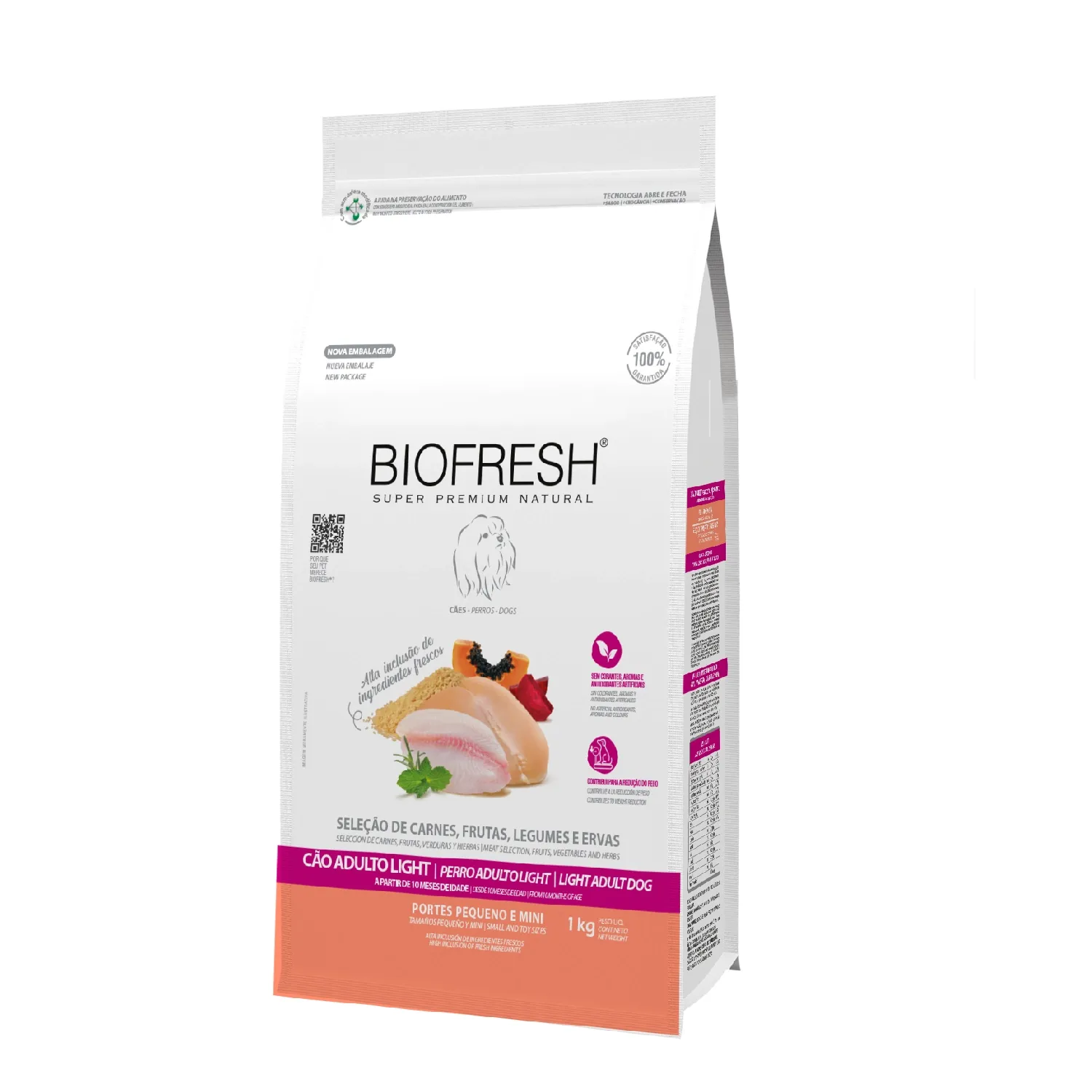 Ração Biofresh Light Cães Adultos Raças Pequenas e Minis